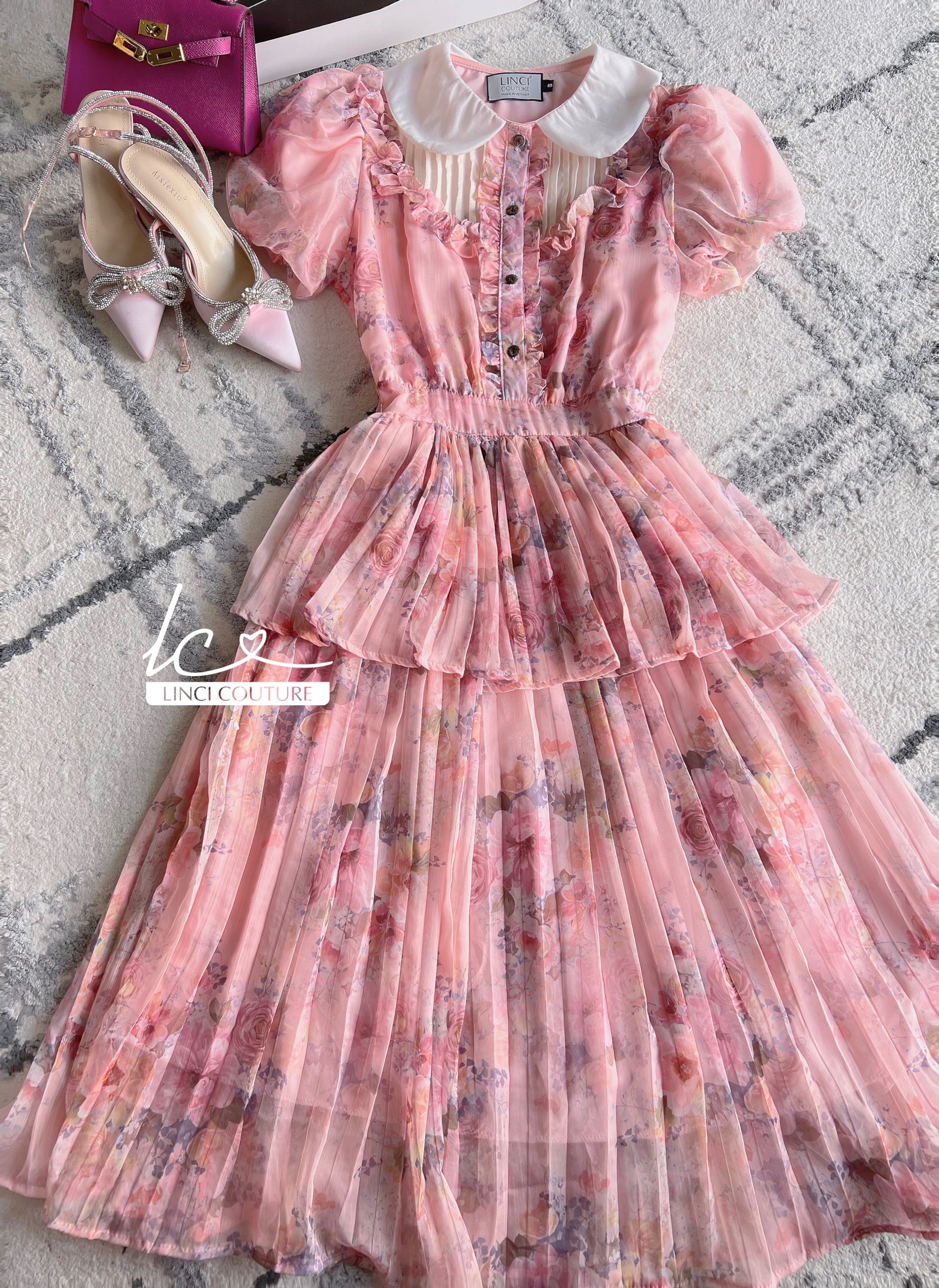 Suzy Dress hồng 2